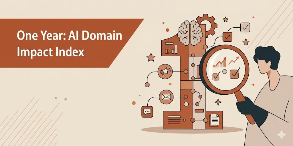 A Year of the AI Domain Impact Index