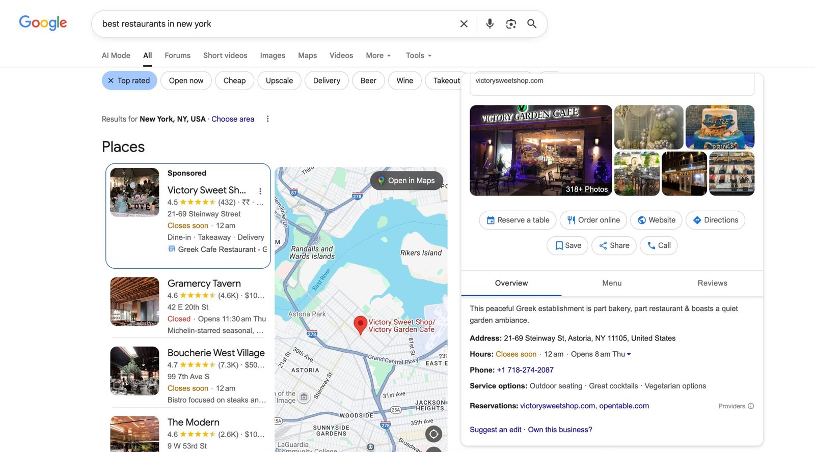 Capturing local customer intent through AI search